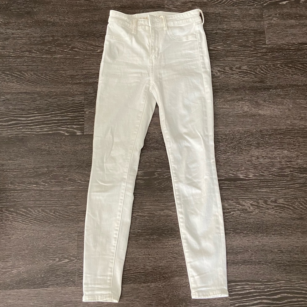 American Eagle White Skinny Jeans